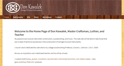 Desktop Screenshot of donkawalek.com